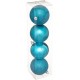 NC Lot De 4 Boules De Noël colorama 8cm Turquoise