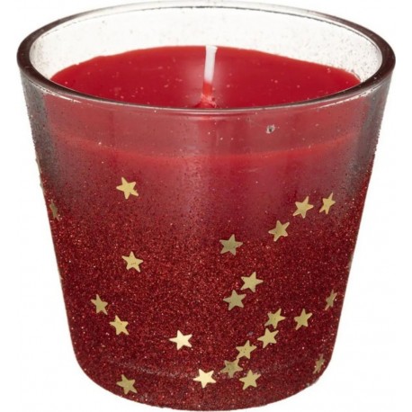 NC Bougie En Verre Déco colorama 190g Rouge