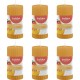 NC Bougies Parfumées Pilier Côtelées 6 Pcs 120x58 Mm Mangue Bolsius