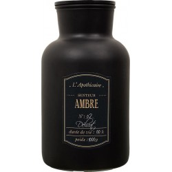 NC Bougie Parfumée Flacon Noir Mat Senteur Ambre