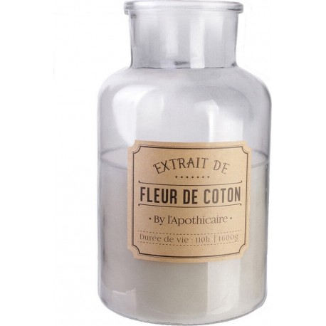 NC Grande Bougie Parfumée Vintage Senteur Fleur De Coton