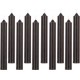 NC Lot De 10 Bougies Bâton basic 16cm Noir