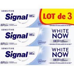 SIGNAL Dentifrice Sensitive White Now les 3 tubes de 75ml