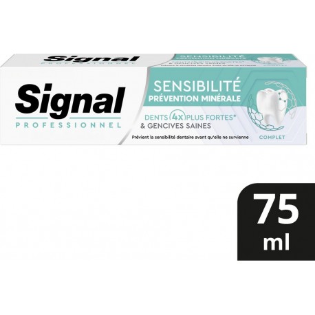 SIGNAL Dentifrice Sensibilité Protection Minérale Complet PROFESSIONNEL le tube de 75ml