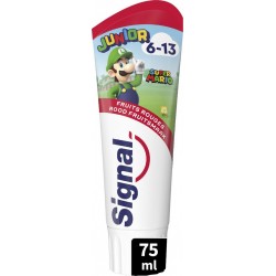 SIGNAL Dentifrice Junior Super Mario aux Fruits Rouges 6 13 ans le tube de 75ml