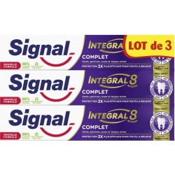 SIGNAL Dentifrice Integral 8 Complet lot de 3 dentifrices de 75ml