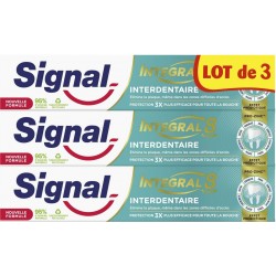 SIGNAL Dentifrice Integral 8 Interdentaire Effet Prébiotique lot de 3 dentifrices de 75ml