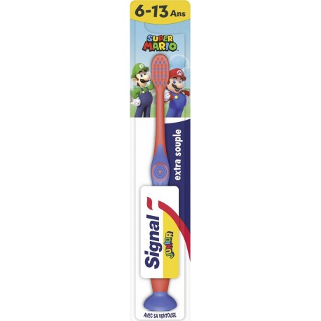 SIGNAL Brosse à Dents Enfants Extra Souple Super Mario la brosse à dents