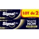 SIGNAL Dentifrice Extra Brillance White Now Gold les 2 tubes de 75ml