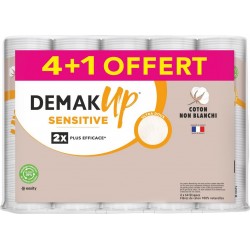 DEMAK UP Coton à démaquiller sensitive DEMAK'UP les 5 paquets de 64