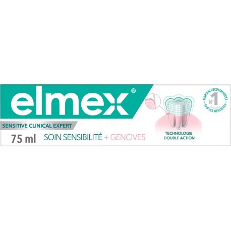 ELMEX Dentifrice Technologie Double Action le tube de 75ml