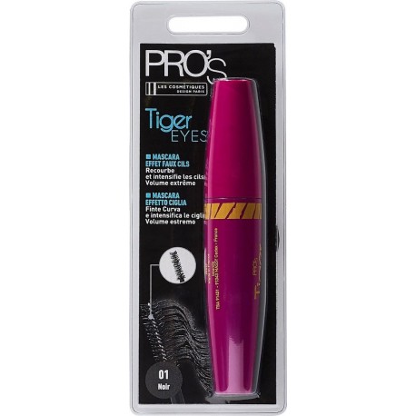 PRO Mascara Tiger Eyes Noir 01 'S le mascara