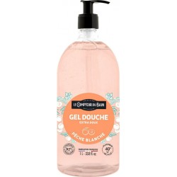 LE COMPTOIR DU BAIN Gel Douche Extra Doux à la Pêche Blanche 1L