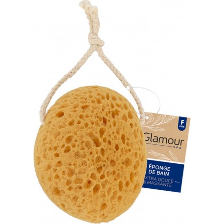 GLAMOUR Eponge de Bain Extra Douce & Massante PARIS l'éponge de bain