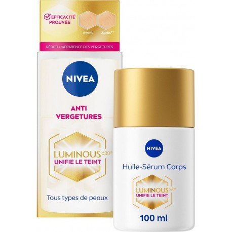 NIVEA Soin Corps Sérum Huile Ant - Vergetures Luminous 100ml