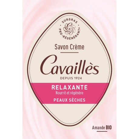 ROGE CAVAILLES Savon Solide Crème Relaxante Peaux Sèches Amande Bio le savon de 100g