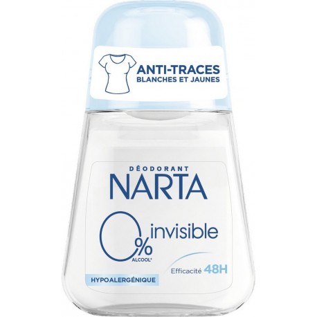 NARTA Déodorant Invisible le roll-on de 50ml