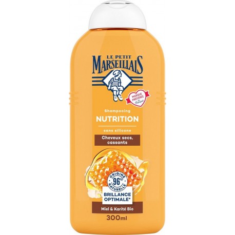 LE PETIT MARSEILLAIS Shampooing Nutrition au Miel et Karité Bio 300ml