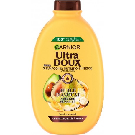 ULTRA DOUX Shampoing Huile d'Avocat et Beurre de Karité 600ml