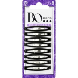 BO PARIS Barrette Cheveux Clic Clac Tendance Indispensable Essential les 8 barrettes