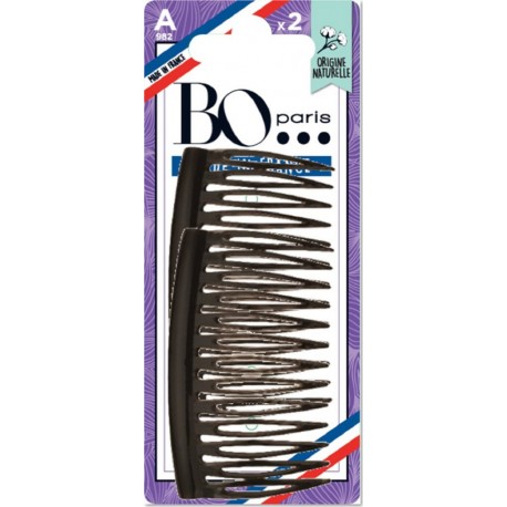 BO PARIS Peigne Basiques Origine Naturelle lot de 2 peignes