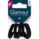 GLAMOUR Elastiques en Mousse Noir PARIS les 8 élastiques