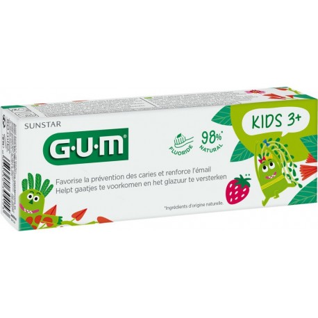 GUM Dentifrice Enfants 3ans et plus le tube de 50ml