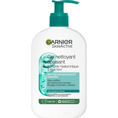 GARNIER Soin Visage à L'acide Hyaluronique et Aloe Vera SkinActive le gel de 250ml