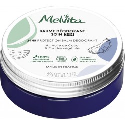 MELVITA Déodorant Baume Soin à l'Huile de Coco & Poudre Végétale 50g