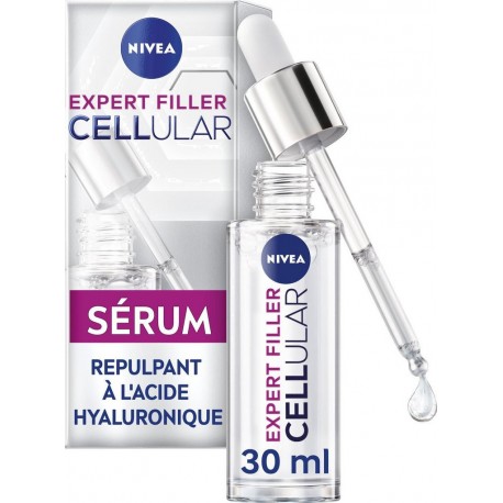 NIVEA Soin Visage Sérum Repulpant à l'Acide Hyaluronique Cellular Expert Filler 30ml