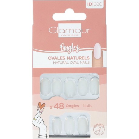 GLAMOUR Faux Ongles Ovales Naturels ONGLERIE faux ongles