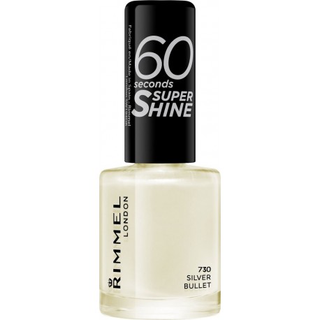 RIMMEL Vernis à ongles 60 seconds super shine silver bullet 730 le vernis à ongles de 8ml