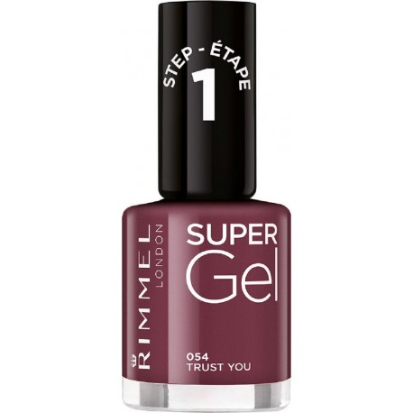 RIMMEL Vernis à ongles nu protège vao super gel urban affair 054 trust you 12ml