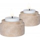 NC Bougeoir Tealight, Beige, 7x7x4,5 Cm