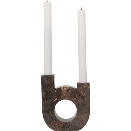 NC Bougeoir Candle, Marron, 3,5x12x14 Cm