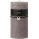 Bougie Cylindrique Déco junina 20cm Gris Foncé