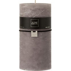 Bougie Cylindrique Déco junina 20cm Gris Foncé