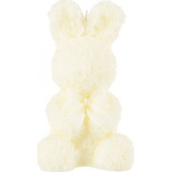 Bougie Parfumée Déco lapin 23cm Blanc