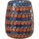 NC Photophore Design Goutte african Desire 16cm Orange & Bleu