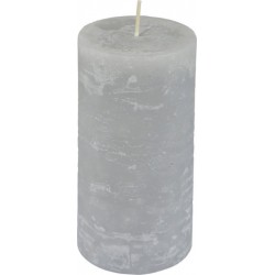 NC Bougie Pilier Déco rustique 10cm Gris