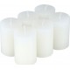 Lot De 6 Bougies votives 6cm Blanc