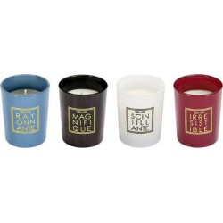 you Lot De 4 Bougies Parfumées you Are 6cm Fleur De Coton