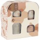 NC Coffret 4 Bougies Parfumées élements 8cm Beige