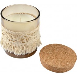 Bougie Parfumée macramé 8cm Romance Florale