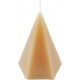 NC Bougie Déco Pyramide arty 12cm Semoule