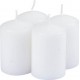 NC Lot De 4 Bougies Pilier essentiel Ii 6cm Jasmin