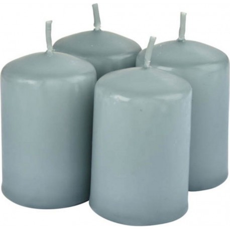 NC Lot De 4 Bougies Pilier essentiel Ii 6cm Fleur De Coton