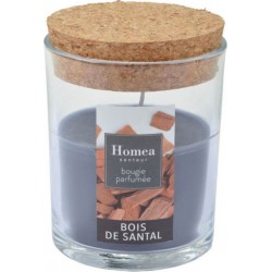 NC Bougie Verrine Parfumée essentiel Ii 8cm Bois De Santal