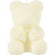 Bougie Parfumée Déco ours 21cm Blanc