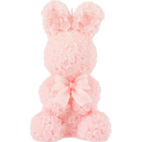 NC Bougie Parfumée Déco lapin 23cm Rose